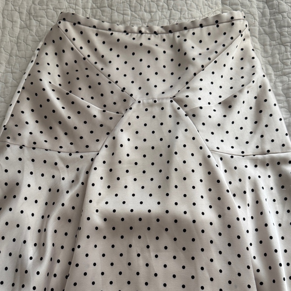 Acler Black and White Polka Dot Pencil Skirt - Picture 1 of 6